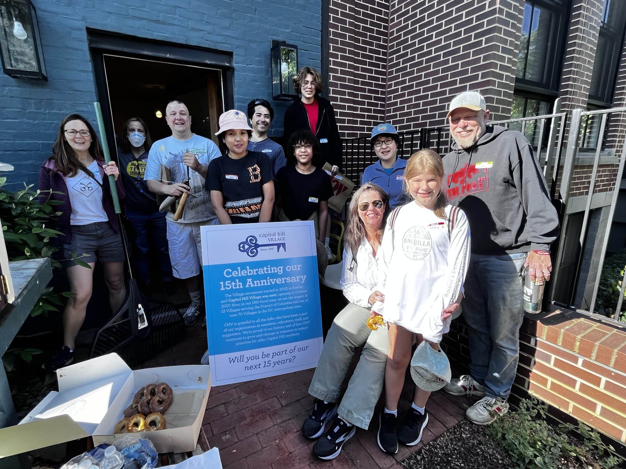 Capitol Hill Village volunteers working together in the community