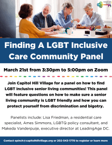Senior Care Communities Panel Flyer Senior Care Communities Panel Flyer