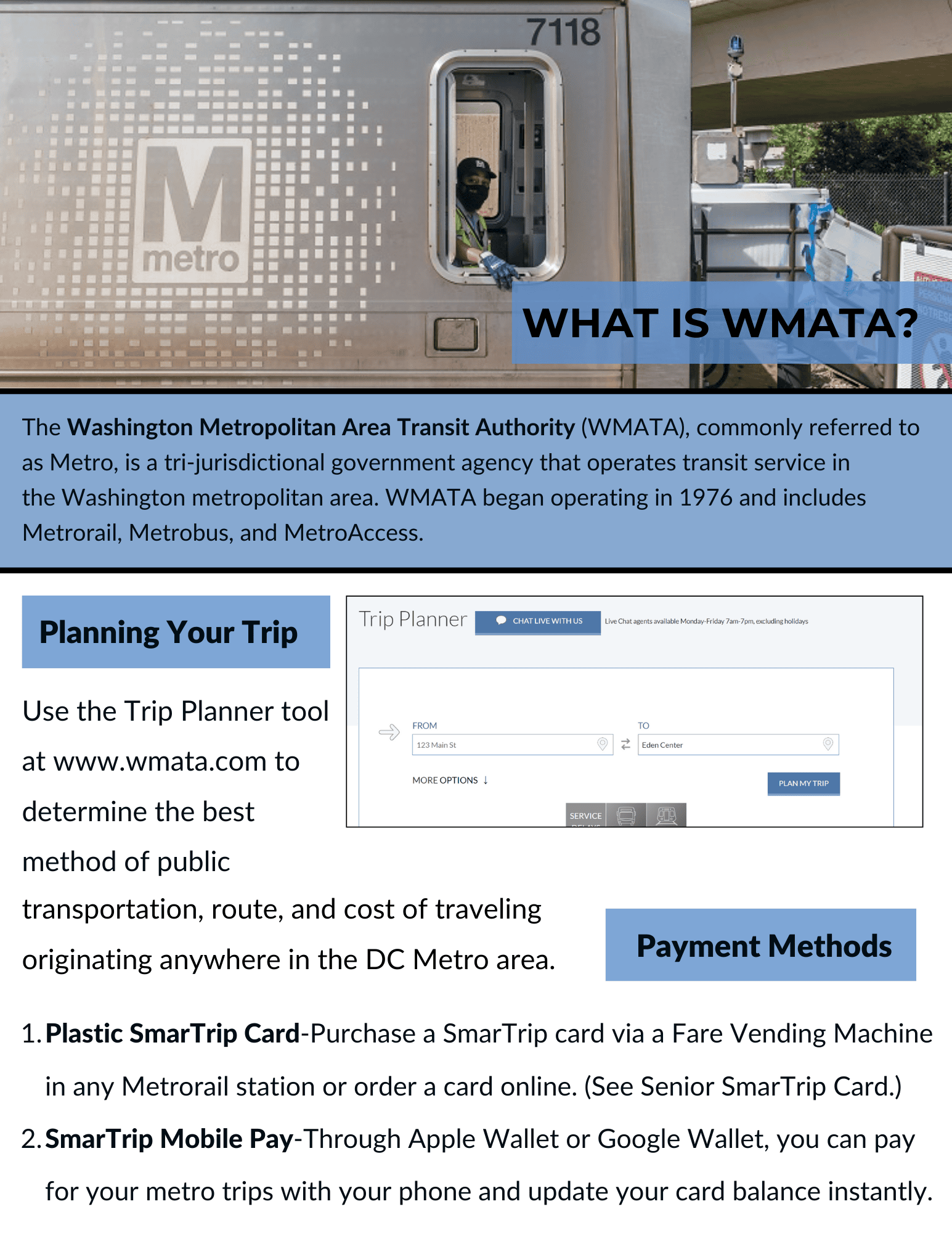 Cover Page for WMATA